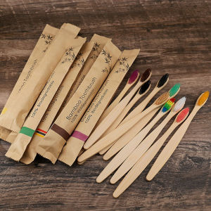 10Pcs Colorful Natural Bamboo Toothbrush Soft Bristle Charcoal Teeth Whitening Bamboo Toothbrushes Soft Dental Oral Care