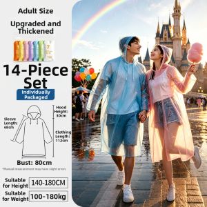 abeso | Disposable School Use Backpack Friendly Long Raincoat