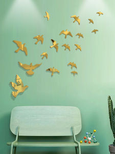 Bức Tranh Dán Tường Acrylic 3D Hình Chim Đại Bàng Và Gấu Hạc Trắng Trang Trí Phòng Họp Hội Trường Chủ Đề Hòa Bình Đơn Vị