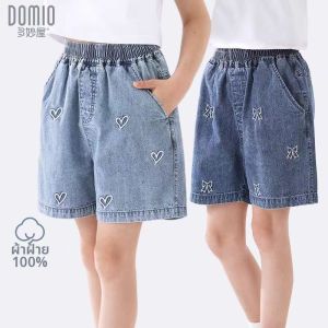 Cotton Girls Jeans Shorts Loose