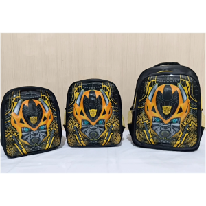 BUMBLEBEE TAS ANAK SEKOLAH LAKI LAKI SD TK PAUD 3D LAMPU LED KARAKTER TIMBUL