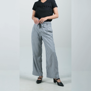 Bodytalk Celana Panjang Wanita Prentiss Grey White Online 43061T8GW