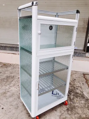 Thanh lý giảm giá Tủ chén 4 ngăn màu trắng sữa