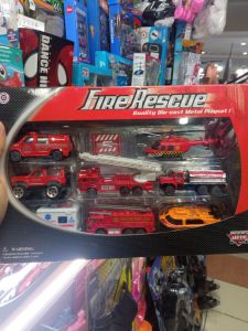 Mainan Diecast Mobil 1 Set Pemadam Fire Rescue Bahan Besi Termurah