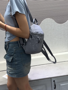 HANKE Womens Korean Mini Small Backpack Cotton Nylon Bagpack