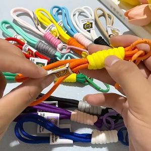 Satu Keluarga Tali Gantungan HP C1222 Tali String Mini Pergelangan Tangan Portabel Lanyard Serbaguna