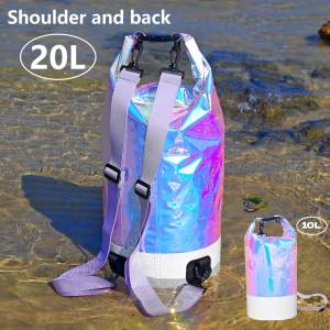 10L/20L Live Fish Backpack Swimming PVC Dry Bag Waterproof Shoulder Trekking Rucksack Rafting Surfing Boating Bags Fishing Trap