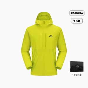 Pelliot Wind Shield LT CORDURA Outdoor Windproof Breathable Casual Sports Womens Jacket Nylon Polyester Zipper Hat