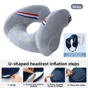 Inflatable U-Shaped Pillow Neck Support