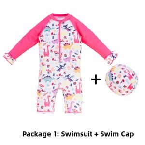 nikoscout | Sun Protection Quick Dry Princess Dinosaur Swimsuit