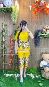 BAJU WANITA TERBARU SETELAN WANITA KEKINIAN 11022 L dan 2L STELAN SET TRENDI
