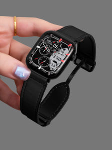 Uhada | Creative Crazy Horse Leather Magnetic Apple Watch Strap