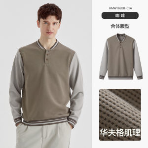 Loose Casual Long Sleeve Baseball Collar Patchwork Sweatshirt Mens Base Shirt New Style Autumn 2025 Fashion Urban Streetwear