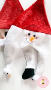 Pinky Bee Topi Natal Snowman 57060601