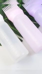 TD ขวดย้อมสีผม พร้อมแปรง ขนาด 170 มล. สําหรับร้านทําสีผม ตัวขวดมีสเกล Hair dye bottle