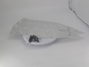 Diamond Plate Aluminum Foot Peg Mat Non-Slip Waterproof Footrest Cover Mod Parts Fit Yamaha NVX 155 V1/V2/V3