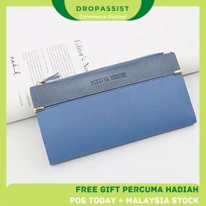 DROPASSIST 1564 Women Long Purse Wallet Phone Zip Zipper Wanita Beg Duit Panjang Dompet Besar Perempuan