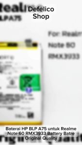 BATERAI BATRE BATRAI HP REALME NOTE 60 RMX3933 BLPA75 BLP-A75 BLP A75
