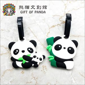 Panda Luggage Tag Travel Suitcase Decorative Pendant Anti-Loss Identification Label Tag Chengdu Cultural Creative Souvenir