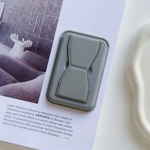 Portable Multi-Functional Card Holder Stand Simple Solid Color Creative Pull-Out Foldable Adhesive Phone Stand Desk Accessory