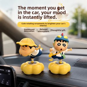 JOYCS | Rotating Cartoon Car Decorative Figurine