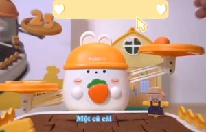 Loại 1  Đồ Chơi 2IN1 Cân bằng Toán Học Thỏ Và Nông Trại Cà Rốt 2in1 đồ chơi giáo dục đồ chơi tư duy đồ chơi cho bé