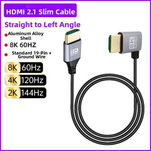 8K HD Slim Flexible HDMI Cable 90 Degree Connectors