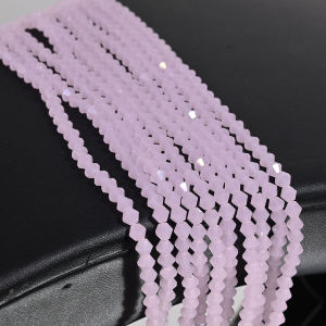 80Pcs 4mm Bicone Shaped Beads Crystal Loose Spacer Glass Beads for Jewelry Making Bracelet Nacklace Earrings DIY Accessories