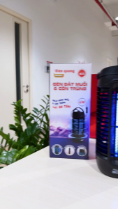 Đèn bắt muỗi Điện Quang ĐQ EML08  Diệt muỗi và côn trùng tự động theo 360 độ công suất 6W phạm vi hoạt động dưới 20m2