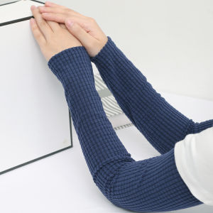 Windproof warm sleeve elbow joint arm cover four seasons leisure air conditioning room warm womens long gloves cold fake sleeve