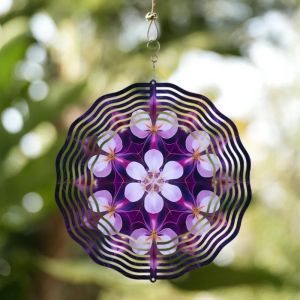 CIFbuy | CIFBUY Wind Chimes 360 Rotating Garden Spinner Hanging Ornament Decor for Patio Balcony Yard Lawn Porch Backyard