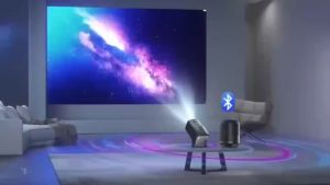 MYHYPERGEAR Portable Projector: 1080P Mini Projector with Auto Keystone & BT5.0