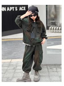 MPW | Cool Girls Spring Summer Autumn Denim Jacket And Pants Set Trendy Streetwear For Girls Ages 3-14 MPW Childrens Workwear