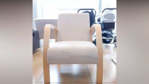 Malacca Bentwood Sofa Chair (Beige)