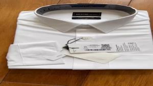 Áo sơ mi trắng nam Aristino Business chất liệu cotton mềm thấm hút tốt 1LSR05