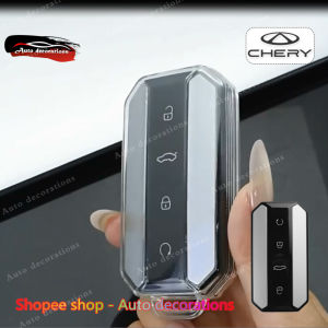 CHERY Jaecoo 5 EV ปลอกกุญแจโปร่งใส CHERY พวงกุญแจ Jaecoo J5/Jaecoo 5 เคสกุญแจสมาร์ทกุญแจรถ