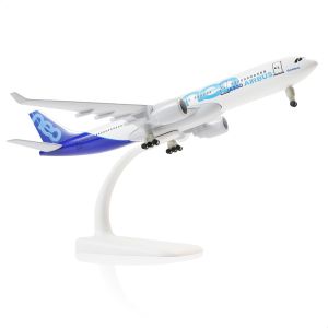 20cm 1/300 Scale Prototype A330NEO Diecast Metal Airplane Model Kit with Display Stand For Adult Aviation Gift or Collectible