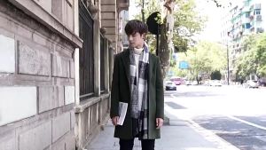 Off-season male long trench coat over-thick knee thick coat tide Korean Slim handsome woolen coat ma