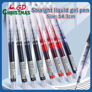 GD Christmas 0.5mm Straight Liquid Gel Pen Quick-Drying Rollerball Neutral Pen student school office supplies