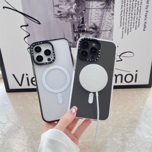Magsafe Case for iPhone 16 15 14 13 12 11 Pro Max 14 Plus Case Clear Premium Quality Wireless Charge Support Ring Hard Arcylic Clear Phone Protective Shockproof Case Cover