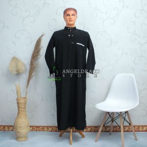 Gamis Dewasa Hitam / Gamis / Gamis Pria / Gamis Pria Dewasa / Gamis Pria Dewasa Size M L XL XXL / Jubah Dewasa Hitam / Jubah / Jubah Pria / Jubah Pria Dewasa / Jubah Pria Dewasa Size M L XL XXL / Baju Muslim Pria Dewasa