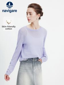 Navigare | Purple Womens Knit Top for Spring