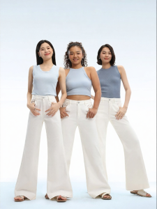 HIPPIE MISS | Pear-shaped Friendly Boho White Flared Jeans