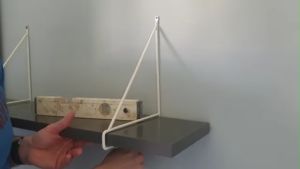 IKEA PERSHULT BURHULT ชั้นวางของ 20*59 ซม พร้อมฉากแขวน 1คู่ 2 ชิ้น พร้อมสกรูและพุก 12 ตัว บรรทัดikea