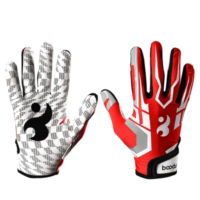 boodun | Baseball batting gloves anti slip silicone breathable high elasticity football game training American football gloves 1071