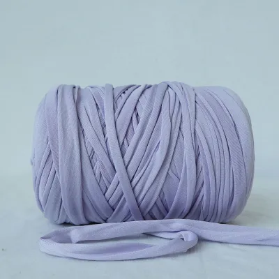1 pc 130Yards T-Shirt Yarn Knitting Yarn Fabric Crochet Cloth Solid Color Tshirt Yarn for Crocheting Beginners DIY Hand Craft