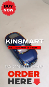 Kinsmart 1:32 2008 Audi TT Coupe Diecast Collectible Vehicles Model Toy Car RIC (11597) Raion Toy for Kids