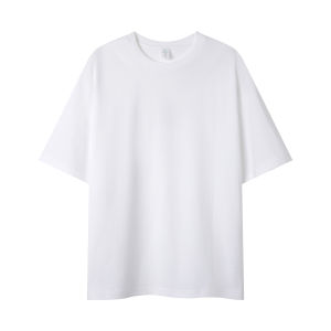OUMULONG | Áo Thun Cổ Tròn Vai Dây Thẳng Tay 5/4 Có Thêu