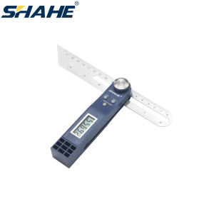 SHAHE 0-360 Degree T-Bevel Angle Gauge Adjustable Angle Ruler 2-in-1 Digital Angle Finder Stainless Steel Protractor With Large LCD Display