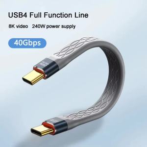 Cáp NNBILI 240W Type-C Sang Type-C Sạc Nhanh & Truyền Dữ Liệu 40Gbps Dây Nối Dài Sạc USB-C Mỏng 8K Chất Liệu TPE/TPU